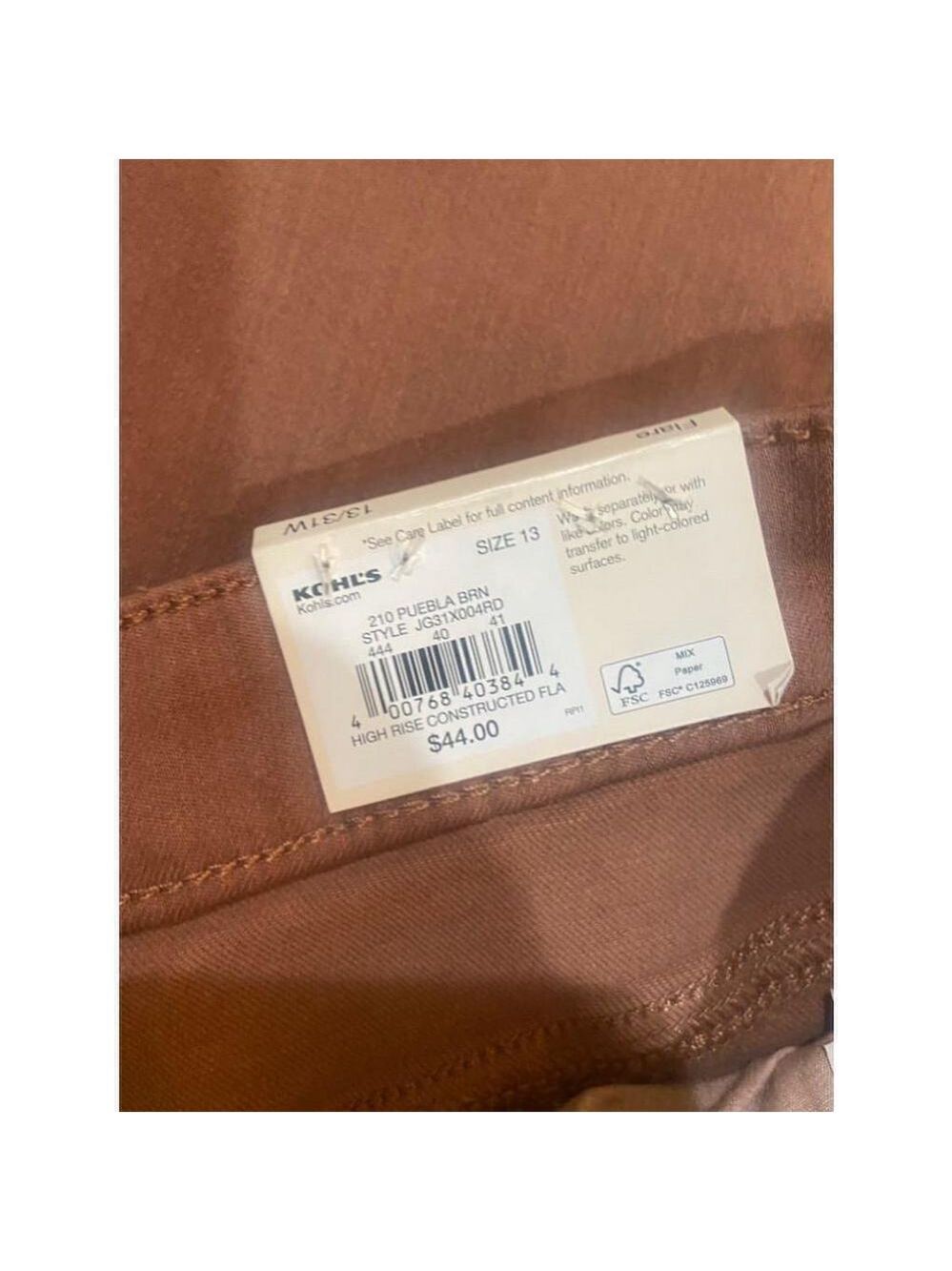 SO Flare Jeans Pink Brown Size 13 - Picture 4 of 6
